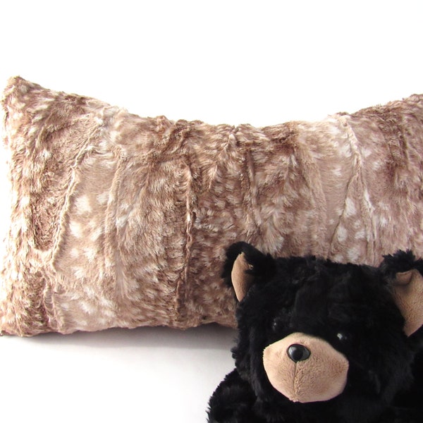 Fur Lumbar Pillow Etsy
