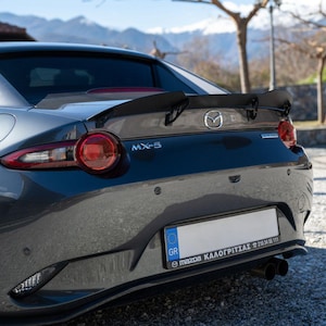 MX-5 Miata ND Ducktail Spoiler with Aluminium or Acrylic Wing by DCN Performance