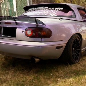 Acrylic See-Through Agressive Ducktail Spoiler Wing for MX-5 Miata NA