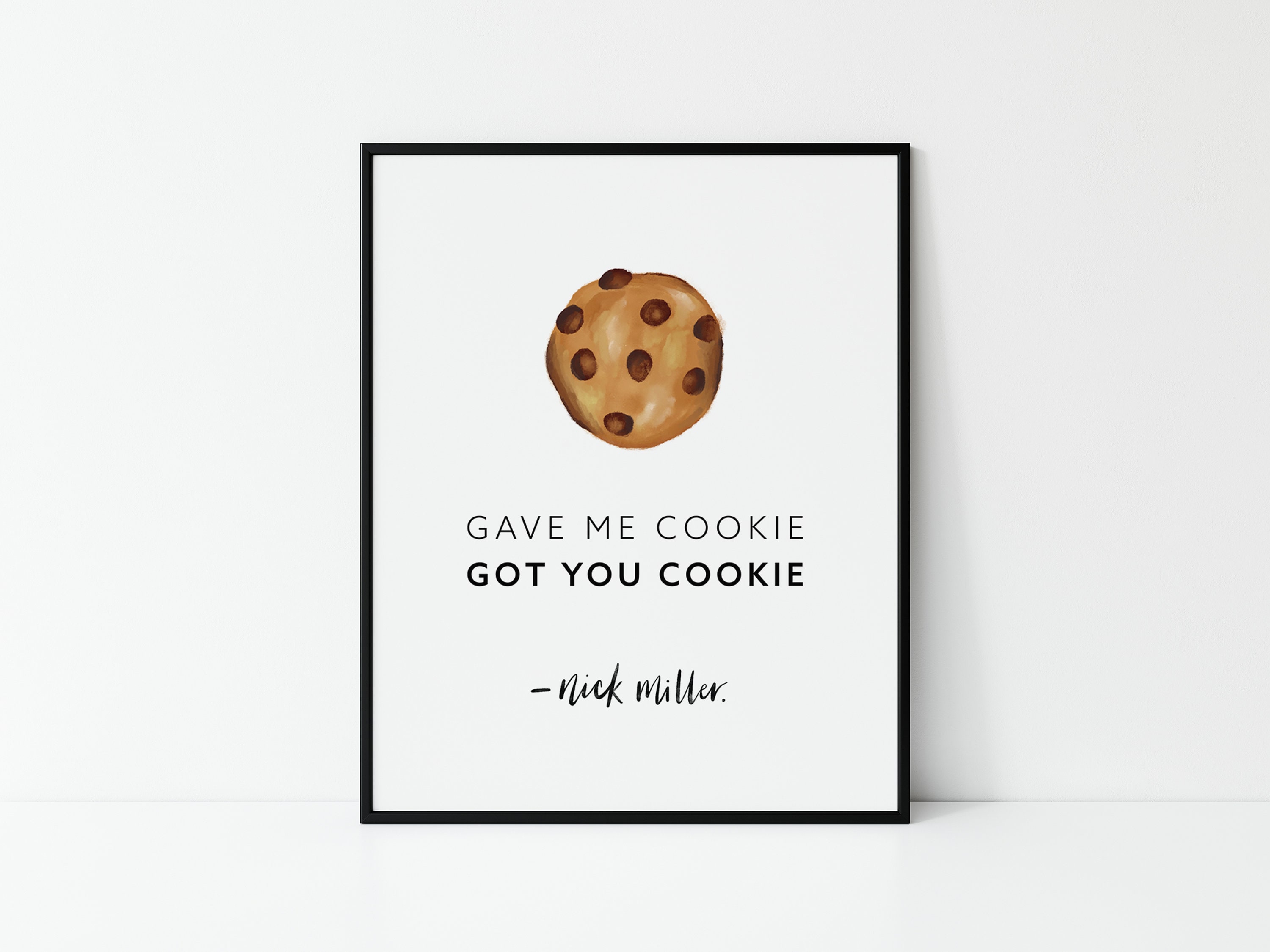 Cookie Quote Printable Wall Art Digital Download Etsy
