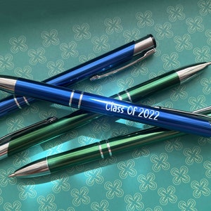 Engraved Ballpoint Pens Bulk Personalized Pen School Spirit Office Supplies Company Events Birthday Grad Gift Custom Pen Kids Customized Pen