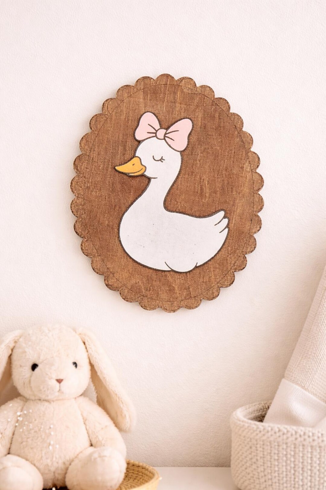 Wooden Duck Nursery Wall Decor Set, Farmhouse Baby Room Art - Etsy