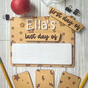 First and Last Day of School Sign / Patterned First and Last Day of School Sign / Custom First and Last Day of School Sign