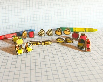 Schule Ohrstecker / Zurück zu Schule Ohrstecker / Lehrer Ohrringe / Bleistift Ohrringe / Kreide Ohrringe / Zurück zu Schule / Clip Auf Ohrring