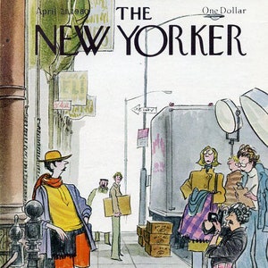 1980 Vintage New Yorker Cover, April 21 (Charles Saxon), Original New Yorker Magazine Cover, New York City, Fashion