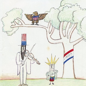 1980 Vintage New Yorker Cover, November 3 (Saul Steinberg), Original New Yorker Magazine Cover, Elections