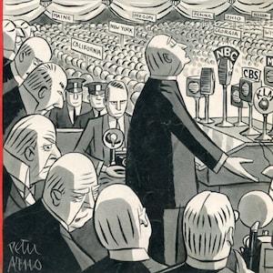 1940 Vintage New Yorker Cover, June 22 (Peter Arno), Original New Yorker Magazine Cover, Elections, Political Convention