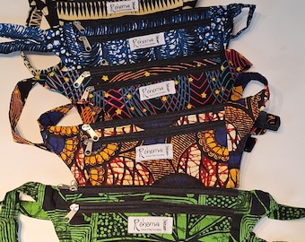 African Fabric Money Belt/Bum Bag