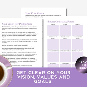 Printable Postpartum Planning Workbook for Postpartum Doulas and New ...