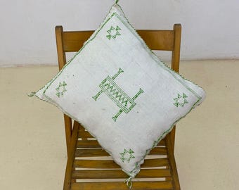 Cactus Silk Pillow, Sabra Pillow, Moroccan Pillow, Boho Throw Pillow, Decorative Pillow, Berber Pillow Cover