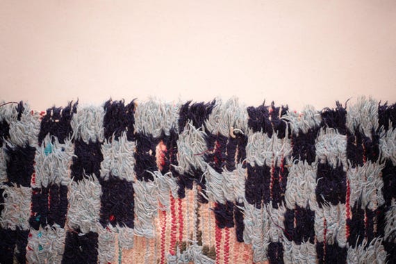 モロッコウールランナーラグ：部族ベルベルデザイン - 手織り