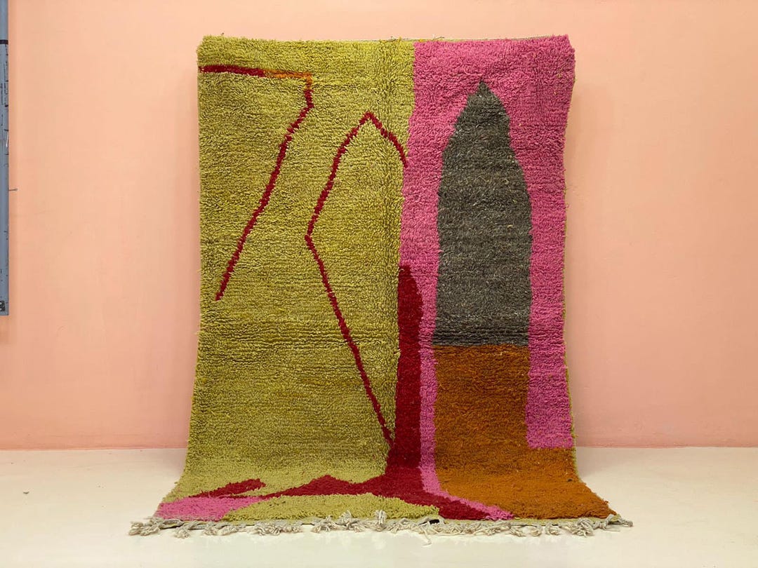 Berber Rug Pattern Berber Wool Rug: Bright Geometric Pattern - Handmade, Sustainable - Etsy