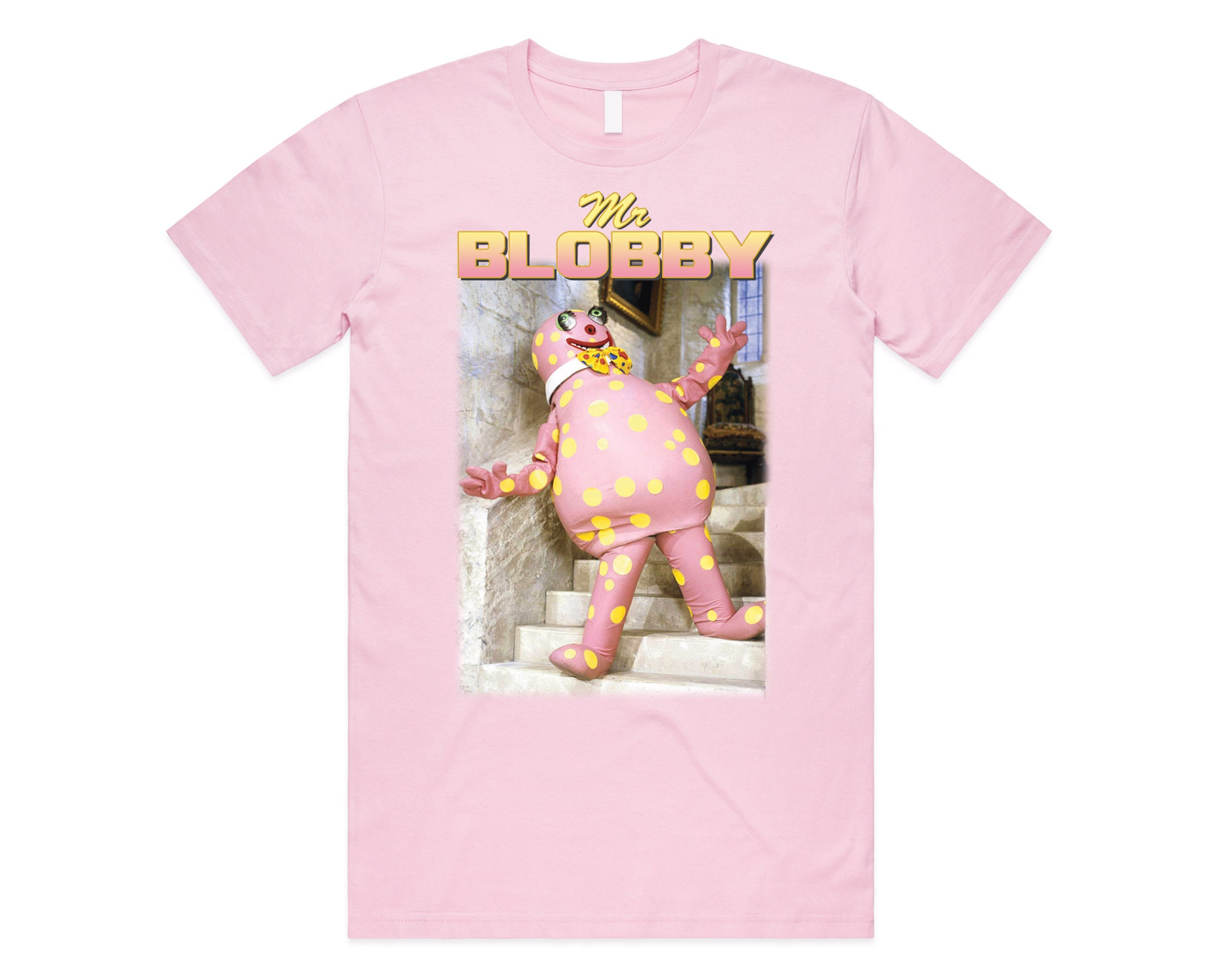 Mr Blobby Homage T-Shirt Tee Top Funny UK Tribute Gift For Tv 90’s Icon Legend Noel