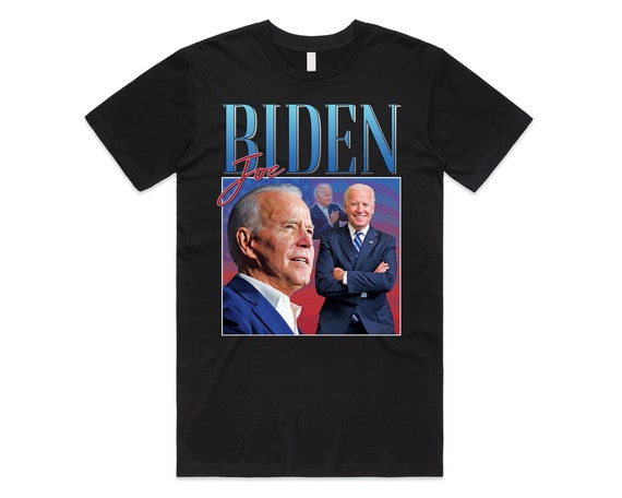 Joe Biden Homage T-shirt Tee Top US President Election Campaign 2024 Retro 90&#39;s Vintage