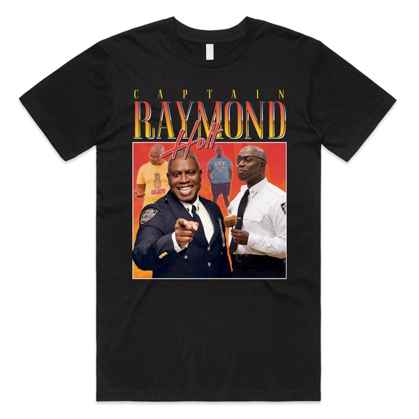Capitaine Holt Hommage T-shirt Tee Top Raymond Brooklyn TV Show Rétro 90's vintage