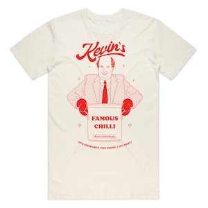 Camiseta con el famoso chile de Kevin, camiseta divertida con la receta de la familia Malone de la oficina de EE. UU.