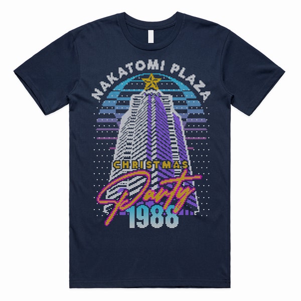 Nakatomi Plaza Party 1988 T-Shirt Tee Top Christmas Xmas Funny 80's Die Movie Bruce
