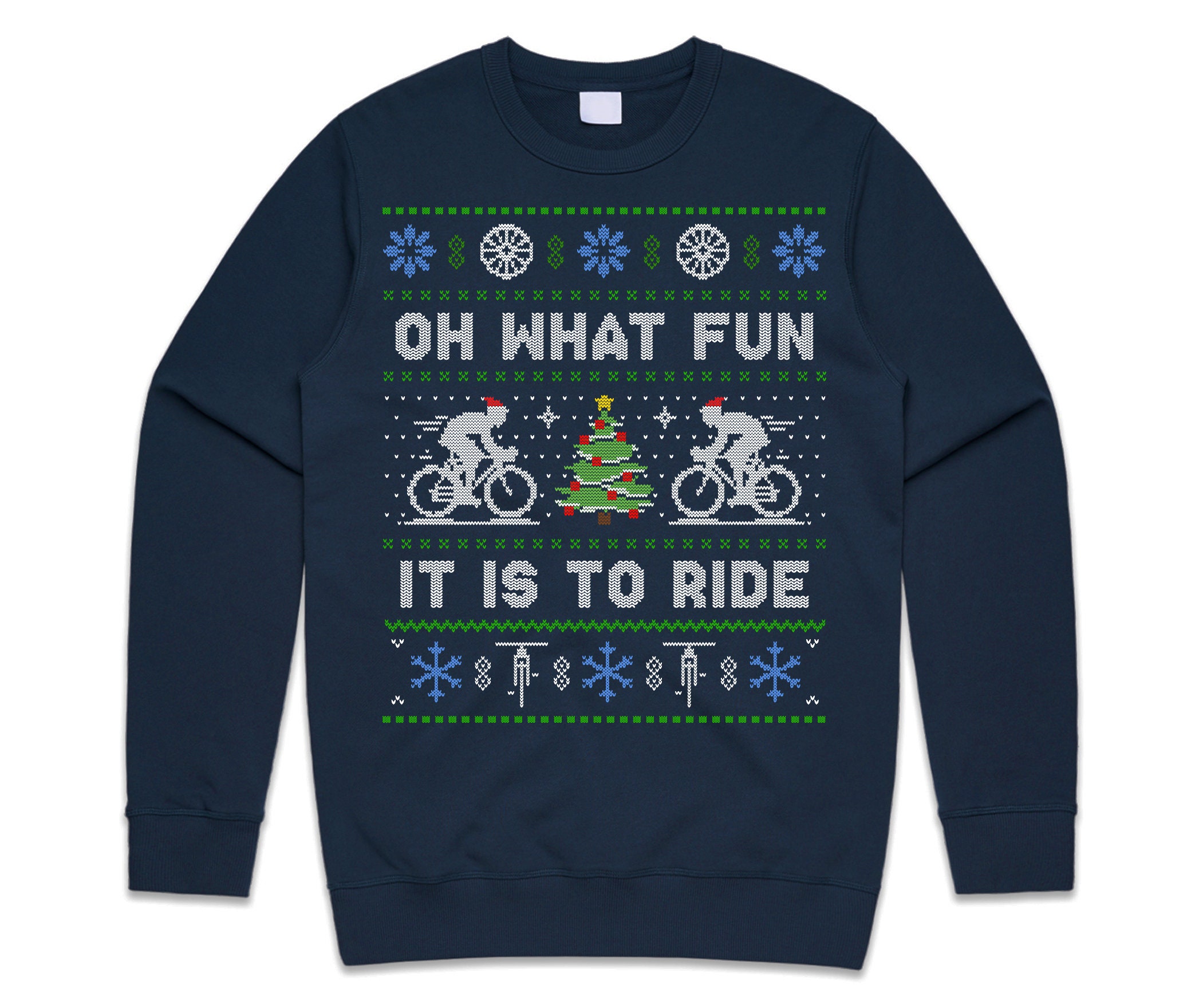 Cycling christmas shop sweater