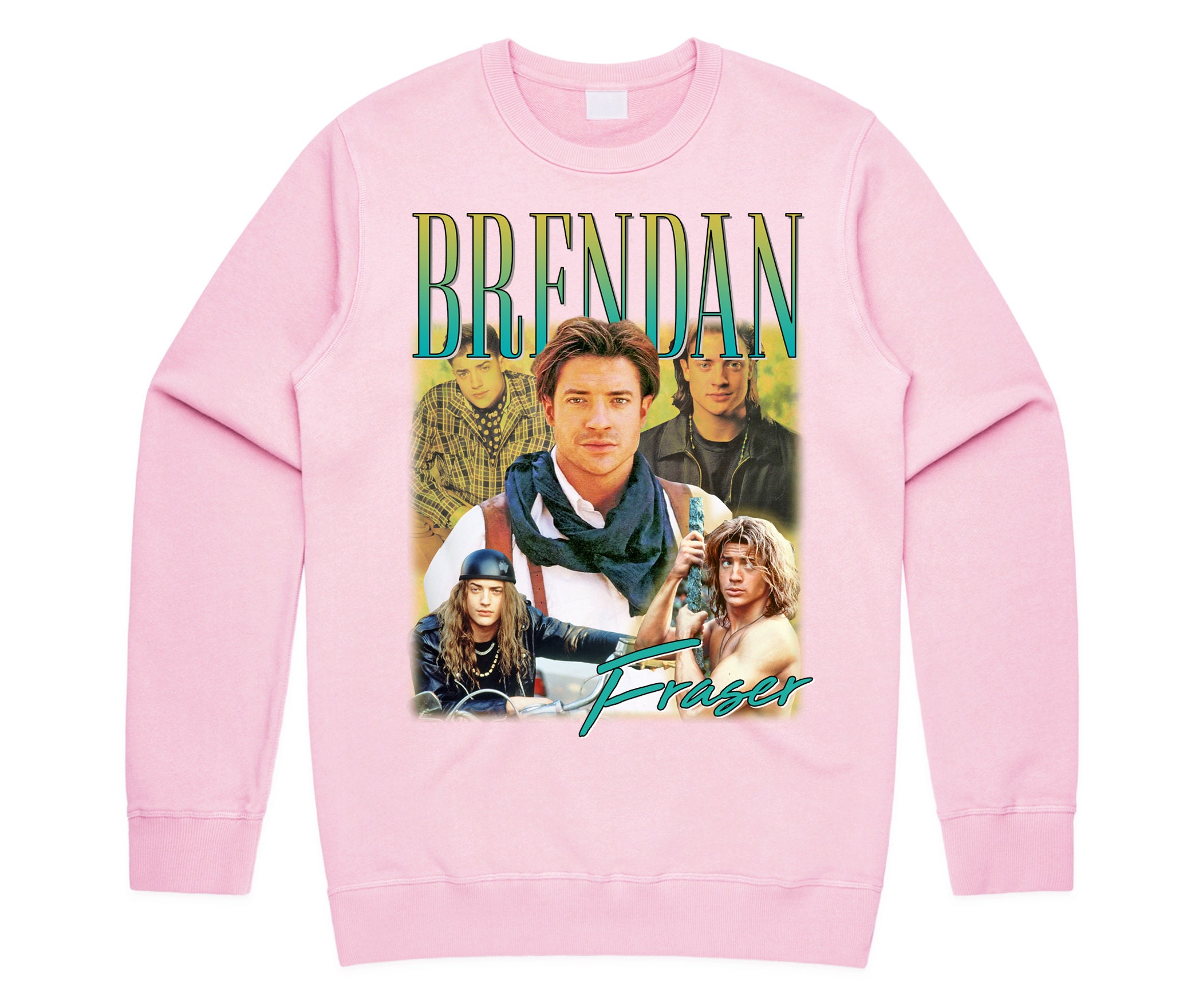 BRENDAN FRASER Fans Vintage Sweatshirt, Homage Sweater, 90s Classic Merch -  Bluefink