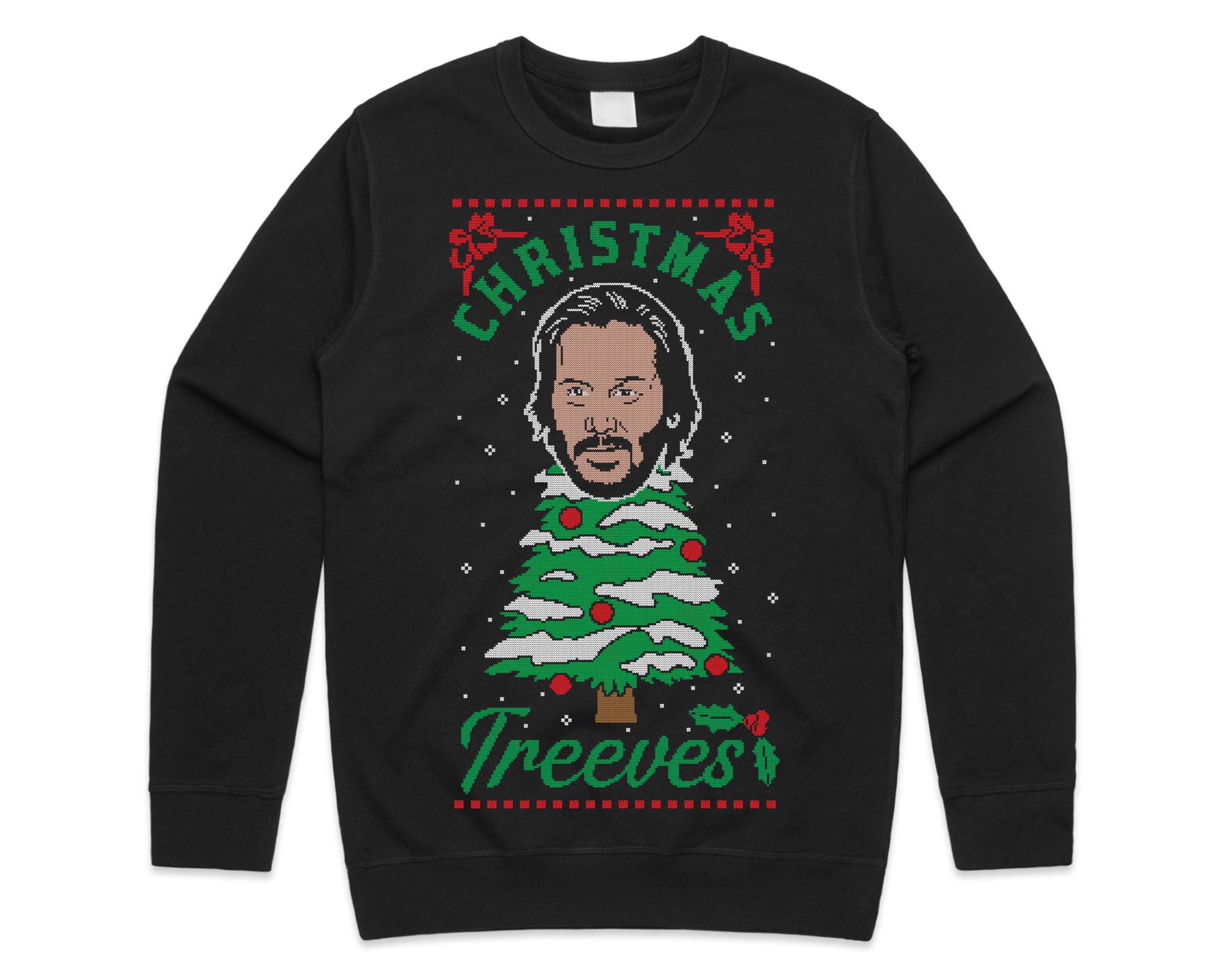 Discover Keanu Reeves Christmas Treeves Jumper Sweater