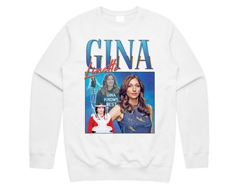 Gina Linetti Omaggio Maglione Felpa Brooklyn TV Show Retro anni '90 Vintage Divertente