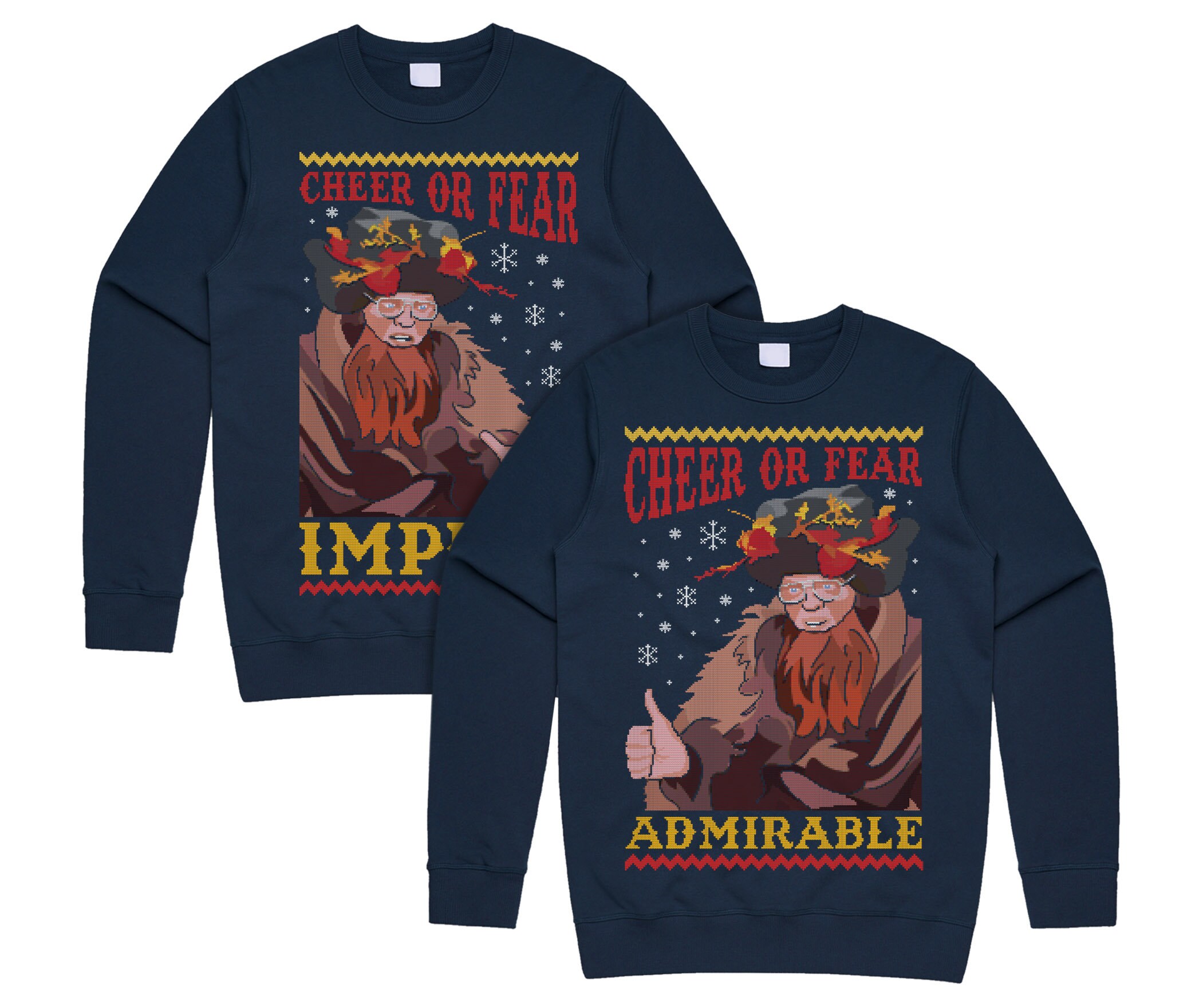 Belsnickel Impish Admirable Dwight Schrute The US Office His Hers Matching Jumper Sweater Sweatshirt Christmas Best Friends
