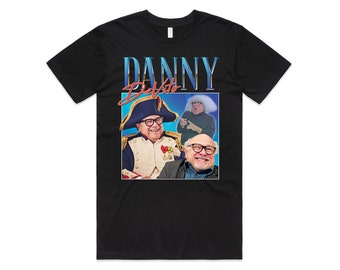 Danny DeVito hommage T-Shirt haut US réalisateur Film icône rétro années 80 90 vintage cadeau drôle
