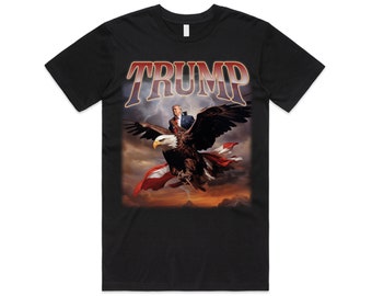 Donald Trump Eagle T-Shirt Tee Top USA President Icon 2024 Election Vote Republican