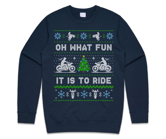 Motorcycle top christmas jumper