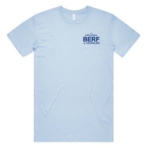 T-shirt Original BERF de Chicagoland, cadeau de série télévisée, l'ours Richie Carmy Beef Light Blue