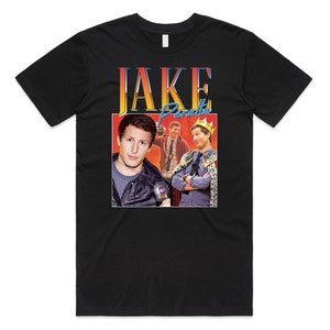 Jake Peralta Homage T-shirt Tee Top Gift Brooklyn Show Vintage Retro 90's Funny