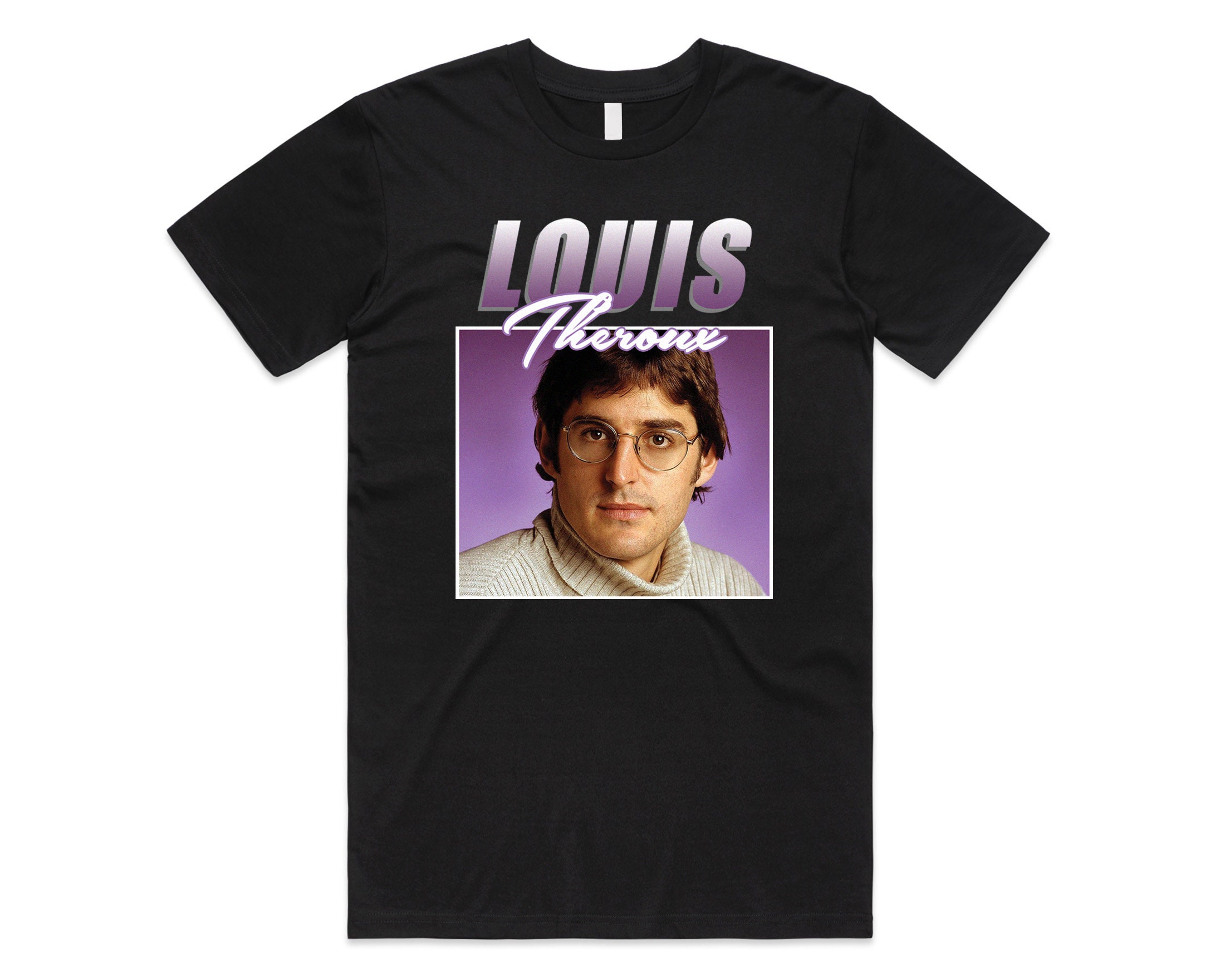 Louis Theroux Homage T shirt Tee Top Retro 90 s Vintage Funny TV