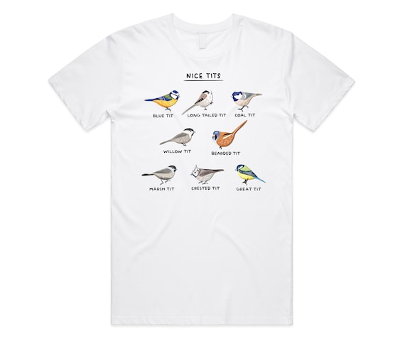 I love tits T-shirt Funny Gift for Birdwatching & Tit bird -  Portugal