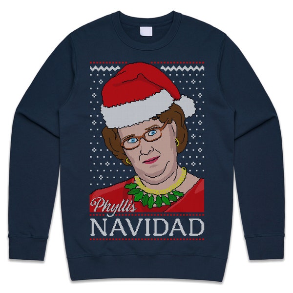 Phyllis Navidad Christmas Jumper Sweater Sweatshirt Xmas Michael Scott US Office TV Show Funny