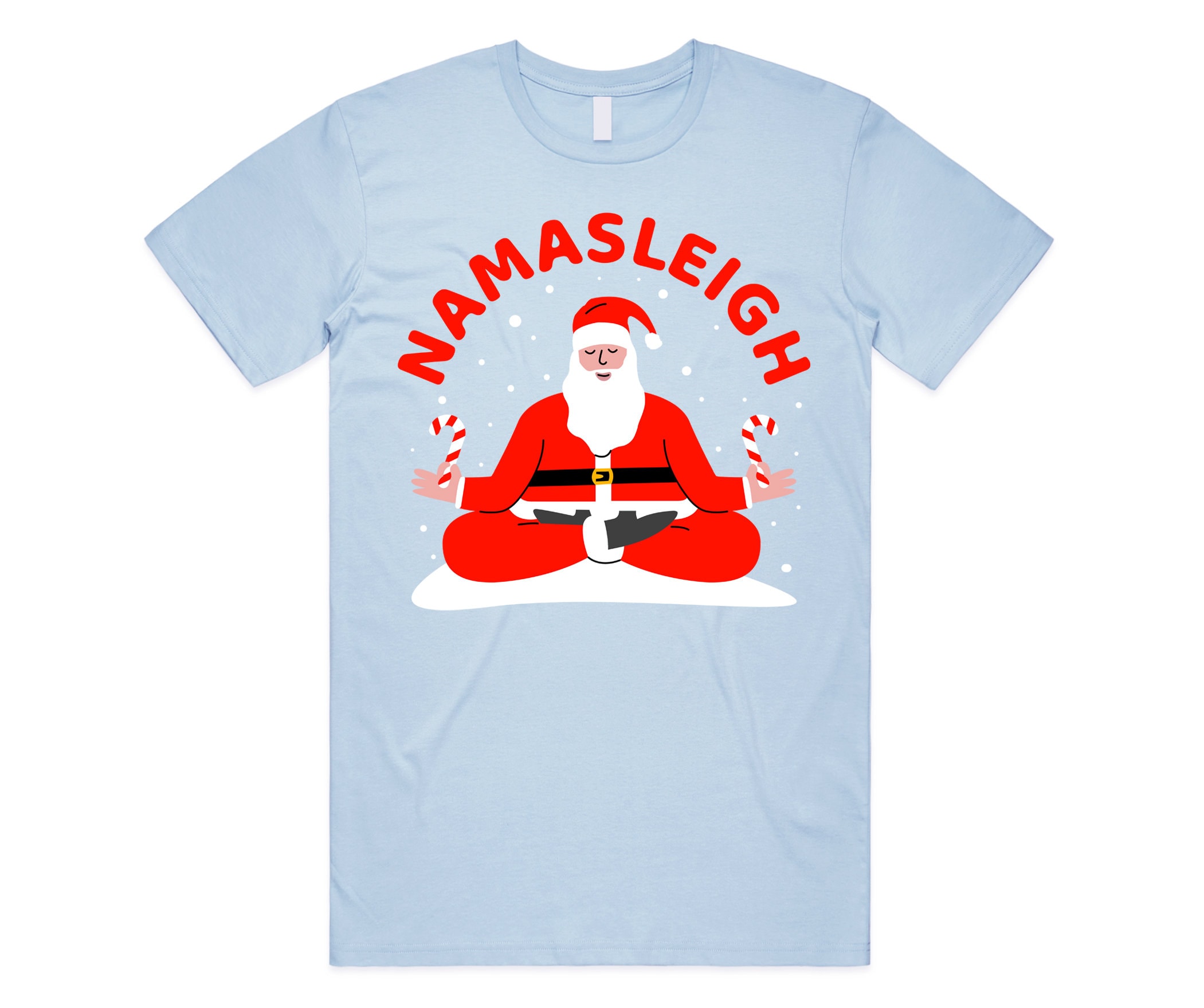 Namasleigh Christmas Xmas T shirt Tee Top Santa Yoga Pose Funny Namaste Boho Gift Meme Etsy Canada