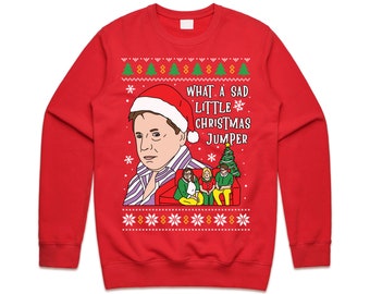What A Sad Little Christmas Jumper Sweater Sweatshirt Xmas Come Dine Dear Lord Jane British UK TV Funny Gift
