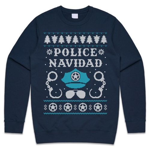 Police Navidad Ugly Christmas Sweater 