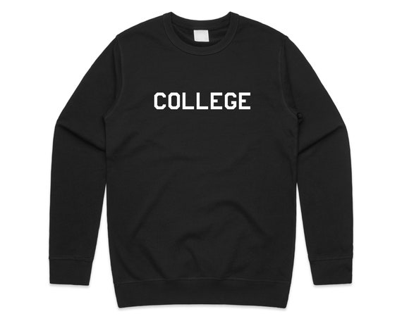 Buy College Jumper Sweater Sweatshirt Funny Vintage Retro 90s 80s 