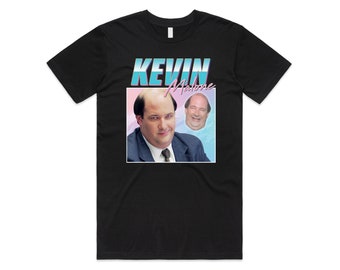 T-shirt omaggio a Kevin Malone Tee Top Show televisivo dell'ufficio americano Retro anni '90 Vintage divertente