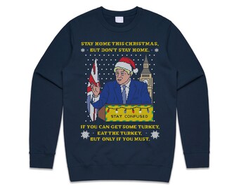 Boris Johnson Lockdown Speech Jumper 