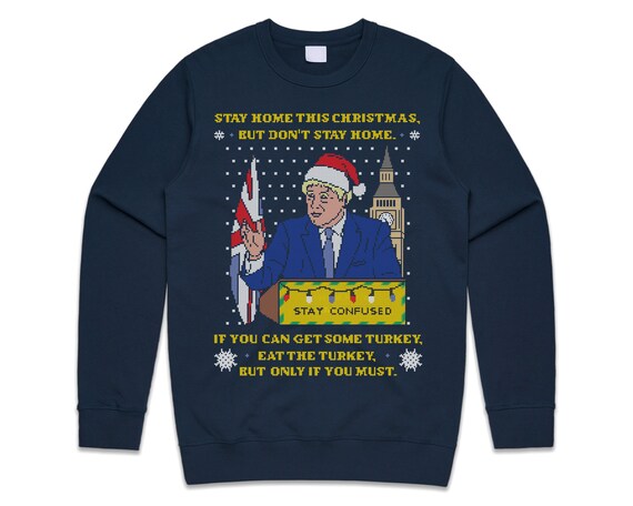 christmas jumper boris johnson