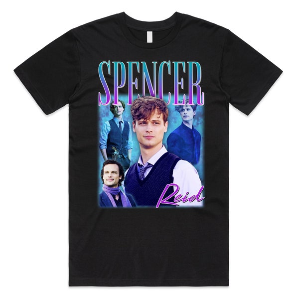 Spencer Reid Homage T-shirt Tee Top Funny Retro 90s Gift TV Show Men’s Women’s