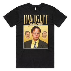 Dwight Schrute Homage US Office T-shirt Tee Top Michael Scott Vintage 90&#39;s Retro