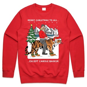 tiger king xmas jumper