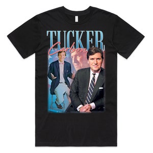 Tucker Carlson Homage T-shirt Tee Top TV News Fox Gift Unisex Men’s Women’s