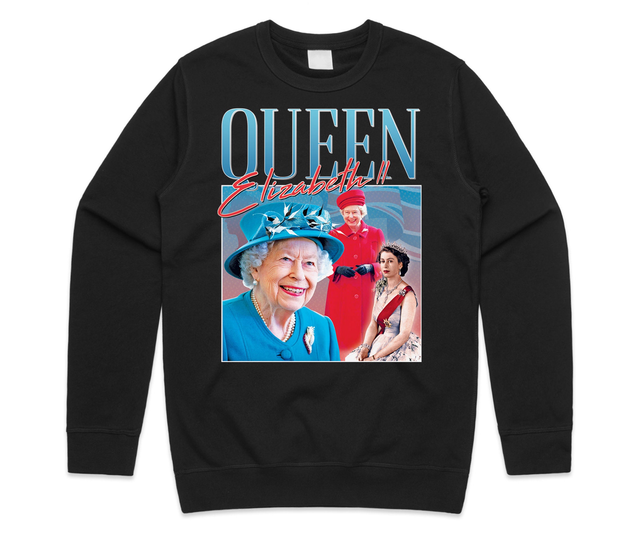 Discover The Queen Homage 2022 Her Majesty Queen Elizabeth II Pullover