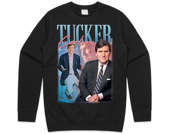 Tucker Carlson Homage Jumper Sweater Sweatshirt TV News Fox Gift Unisex Men’s Women’s