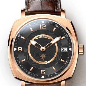 Custom Engraved Personalized Wrist Watch, Men&#39;s Luxury Watch, Lobinni Automatic dress Watch, High-end Watches
