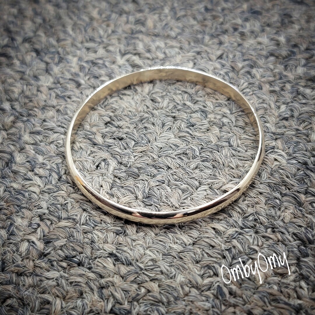14kt Solid Gold Stackable 3.5mm High Polish Baby Bangles , 14kt Solid ...