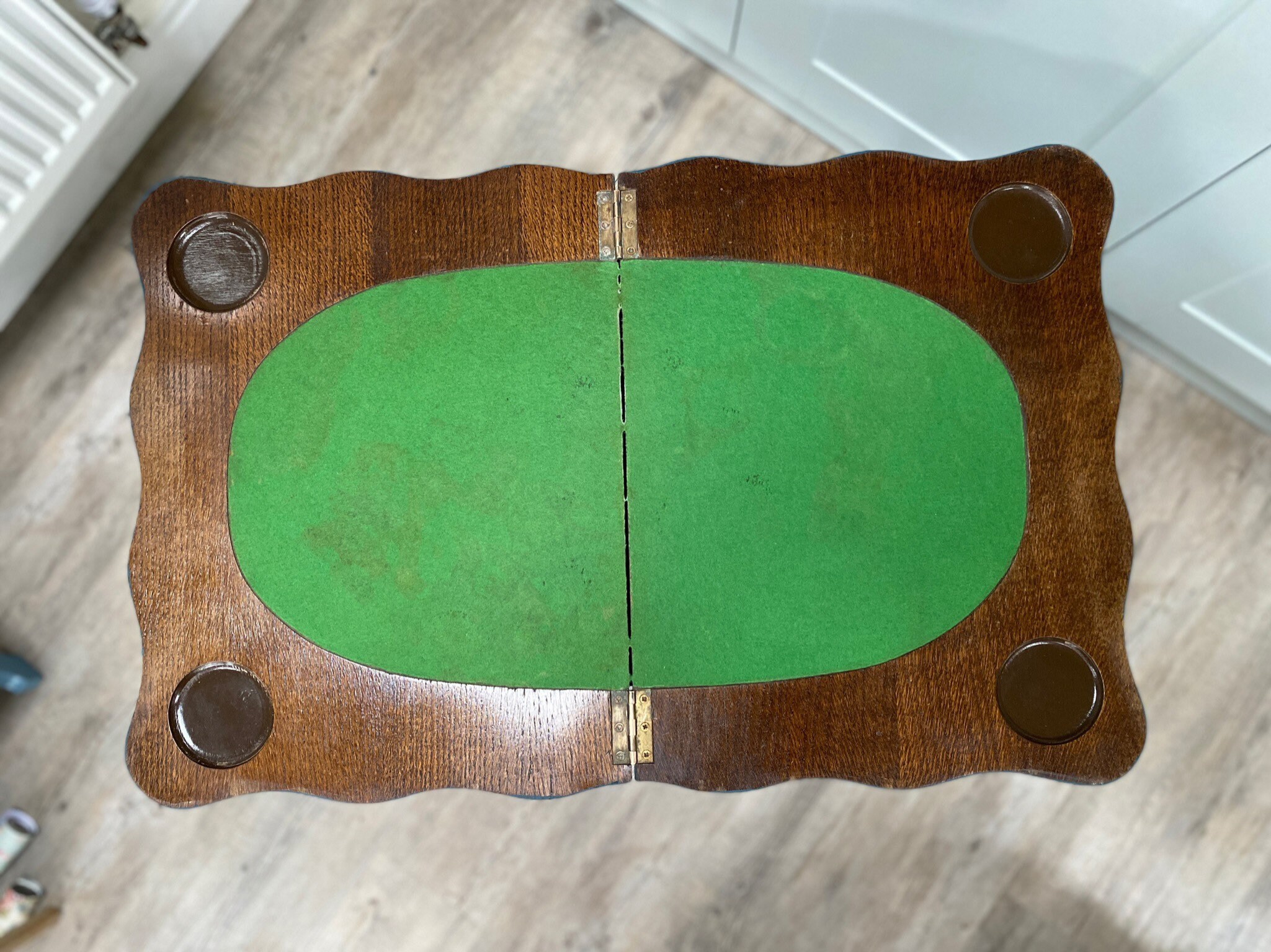 Vintage Unusual Side Table, Storage Box, Sewing Box With a Hidden Extra